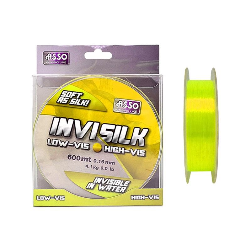Filo Asso Invisilk Nylon SP 600mt Yellow