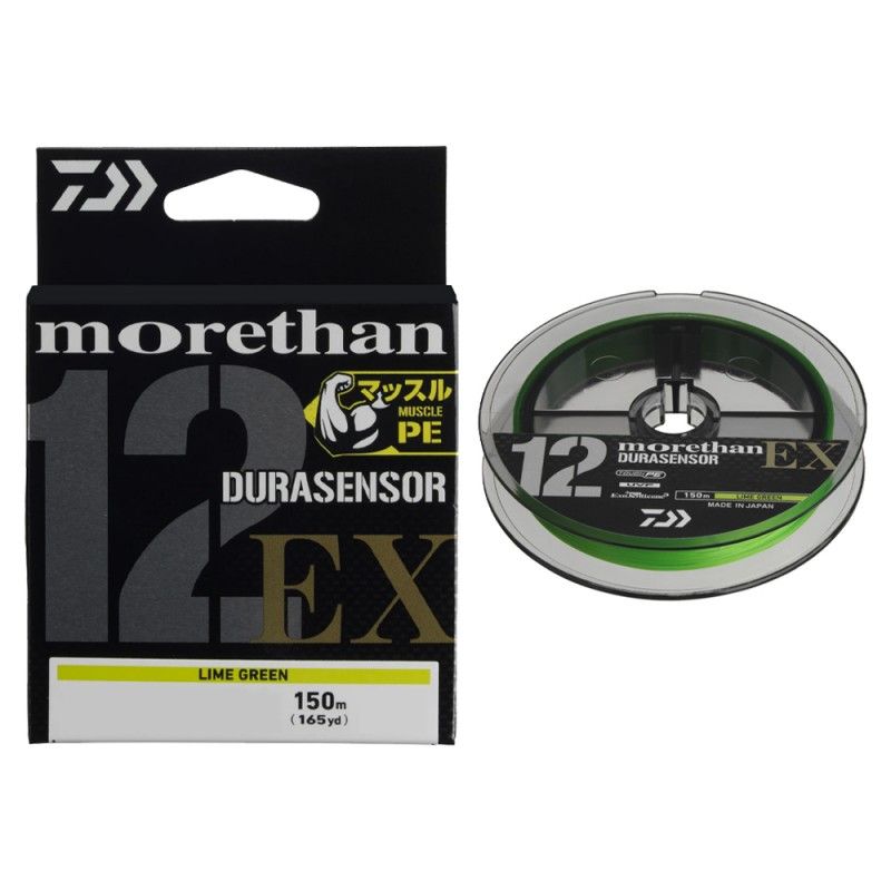 Filo Daiwa UVF Durasensor Braid X12 Si3 150mt Green Lime