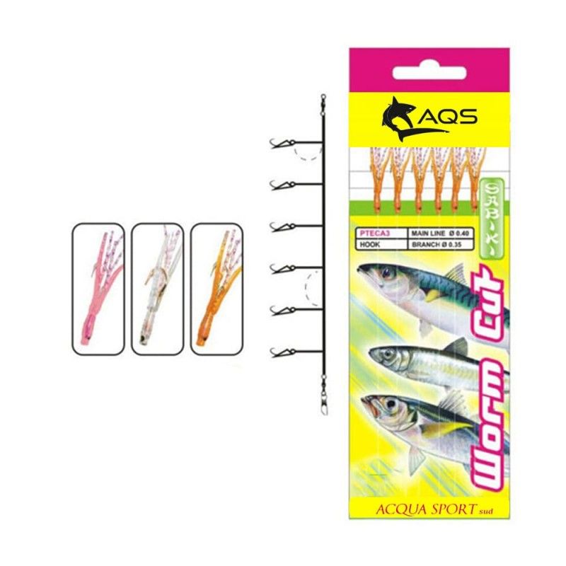 AQS Sabiki Worm Cut