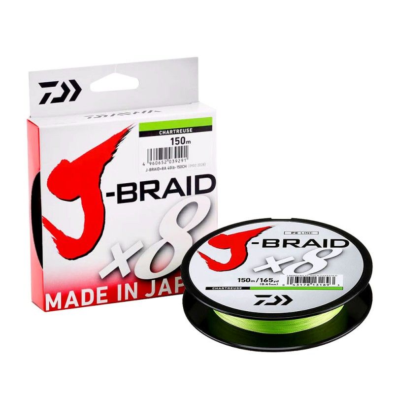 Trecciato Daiwa J Braid X8 Green 150MT
