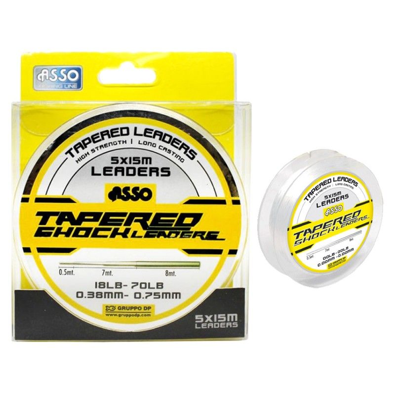 Asso Tapered Shock Leaders 5x15MT