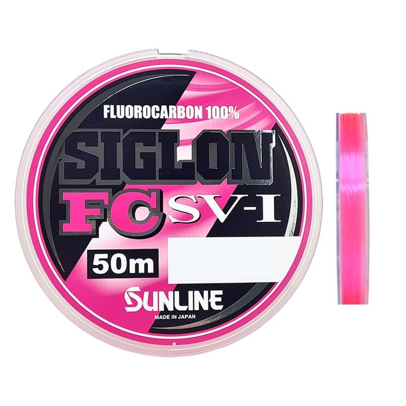 Filo Sunline Siglon FC SV-1 50mt Fluorocarbon Invisible Pink