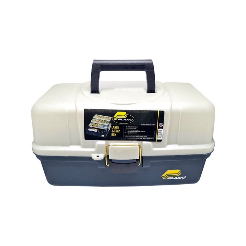 Valigetta Plano Three Tray Tackle Box White Blue