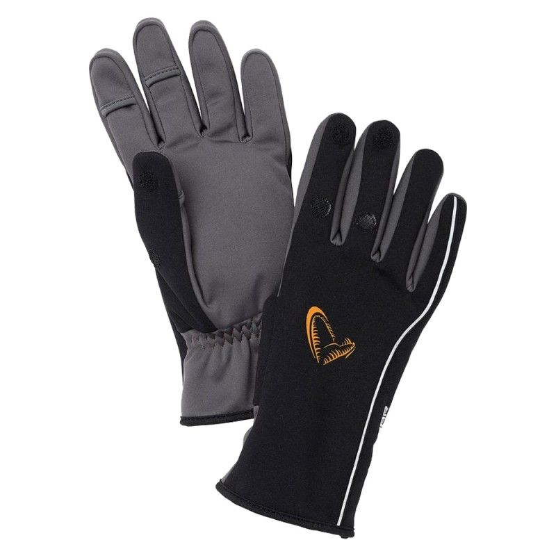 Guanti Savage Gear Softshell Winter Gloves Black